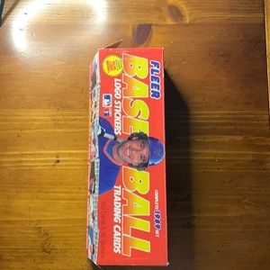 Full set of Fleer 1989 baseball cards/Bill Ripken error card